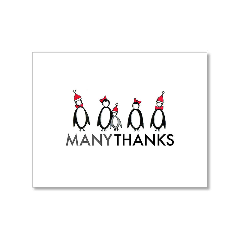 "PENGUINS" THANK YOU CARD
