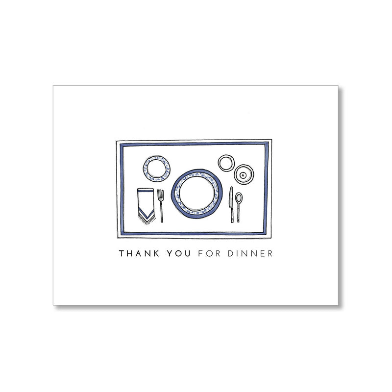 "DINNER" THANK YOU CARD