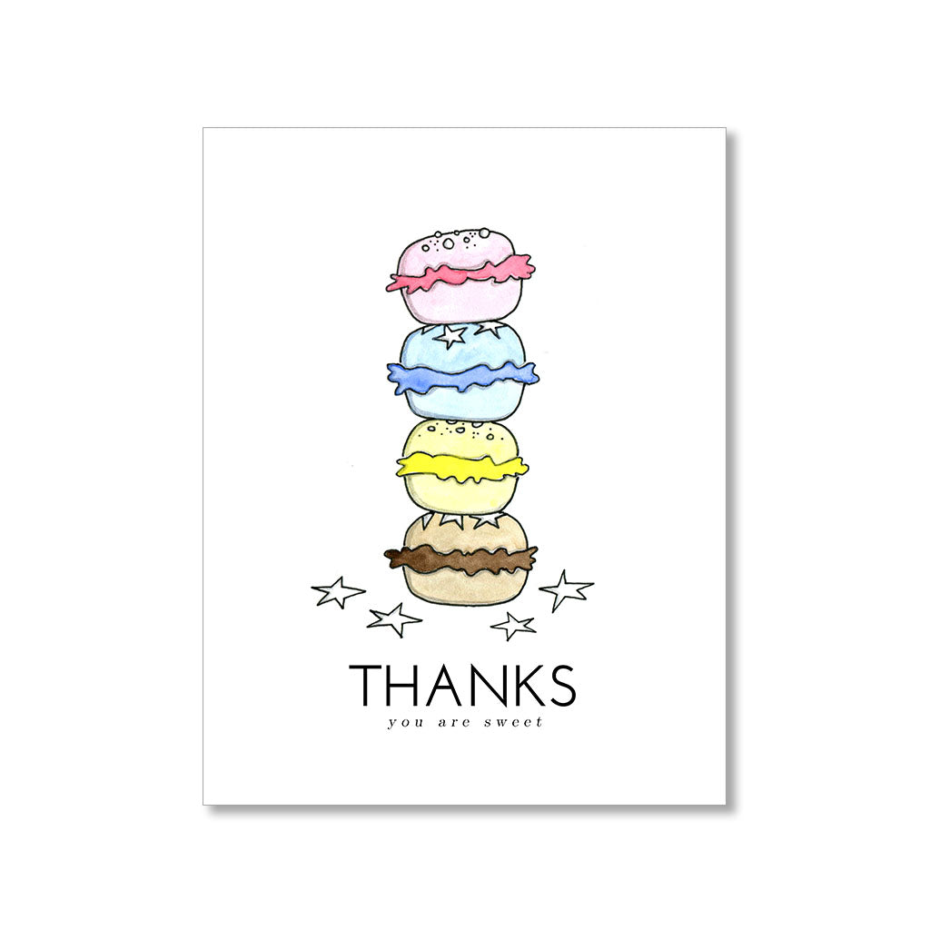 "MACARON" THANK YOU CARD