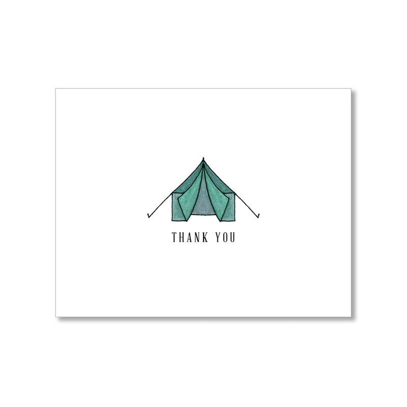 "GREEN TENT" THANK YOU CARD