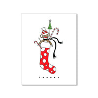 "SOCK MONKEY" THANK YOU CARD