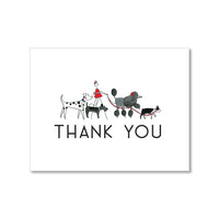"DOG WALKER" THANK YOU CARD