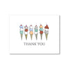 "WAFFLE CONES" THANK YOU CARD