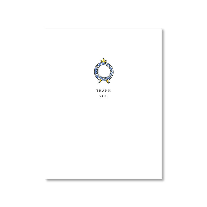 "BLUE PLATE" THANK YOU CARD