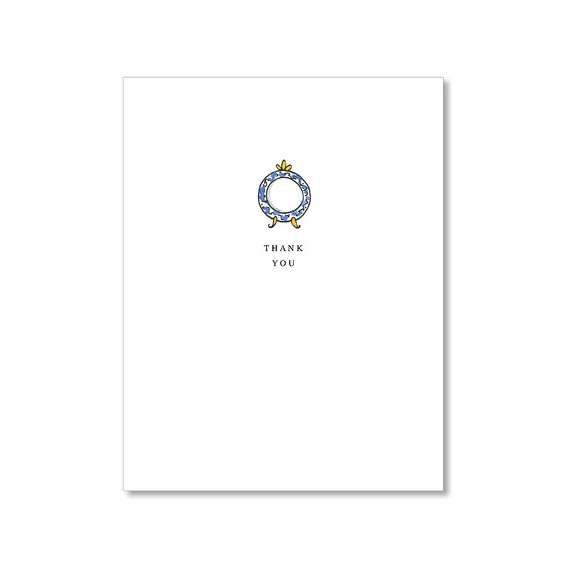 "BLUE PLATE" THANK YOU CARD