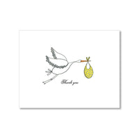 LO in LONDON BABY THANK YOU CARDS