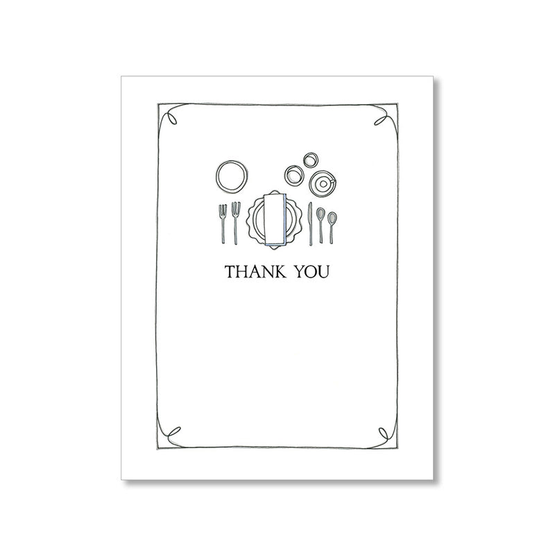 "DINNER PARTY" THANK YOU CARD