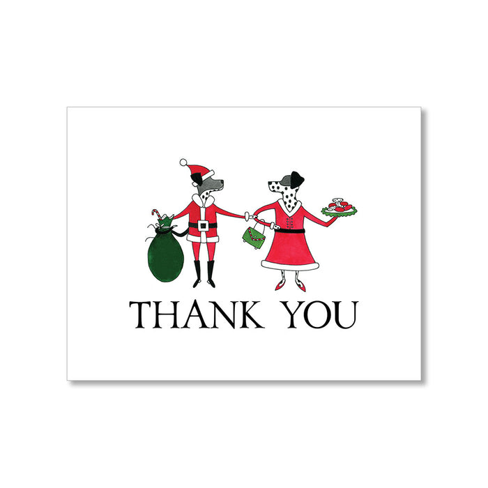 "CARROTT & KING: HOLIDAY ATTIRE" THANK YOU CARD