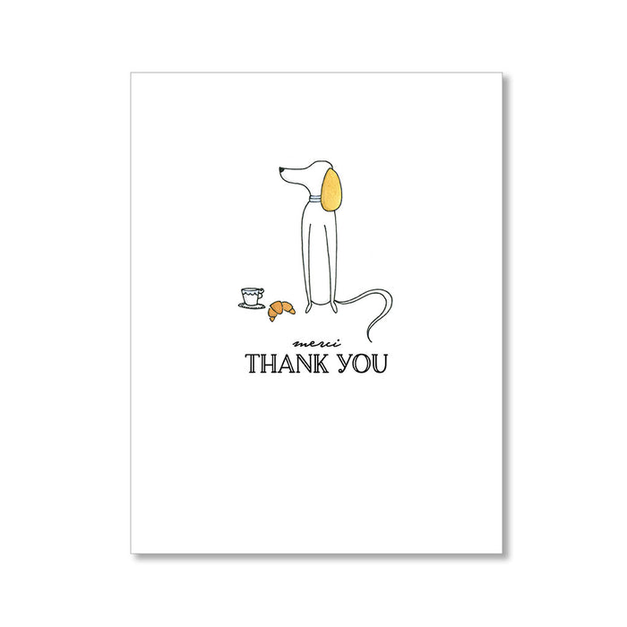 "MERCI" THANK YOU CARD