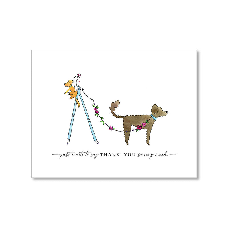 "TWO DOODLES" THANK YOU CARD
