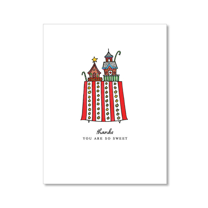 "GINGERBREAD" THANK YOU CARD