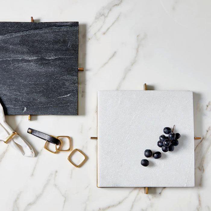 MARBLE + BRASS TRAY